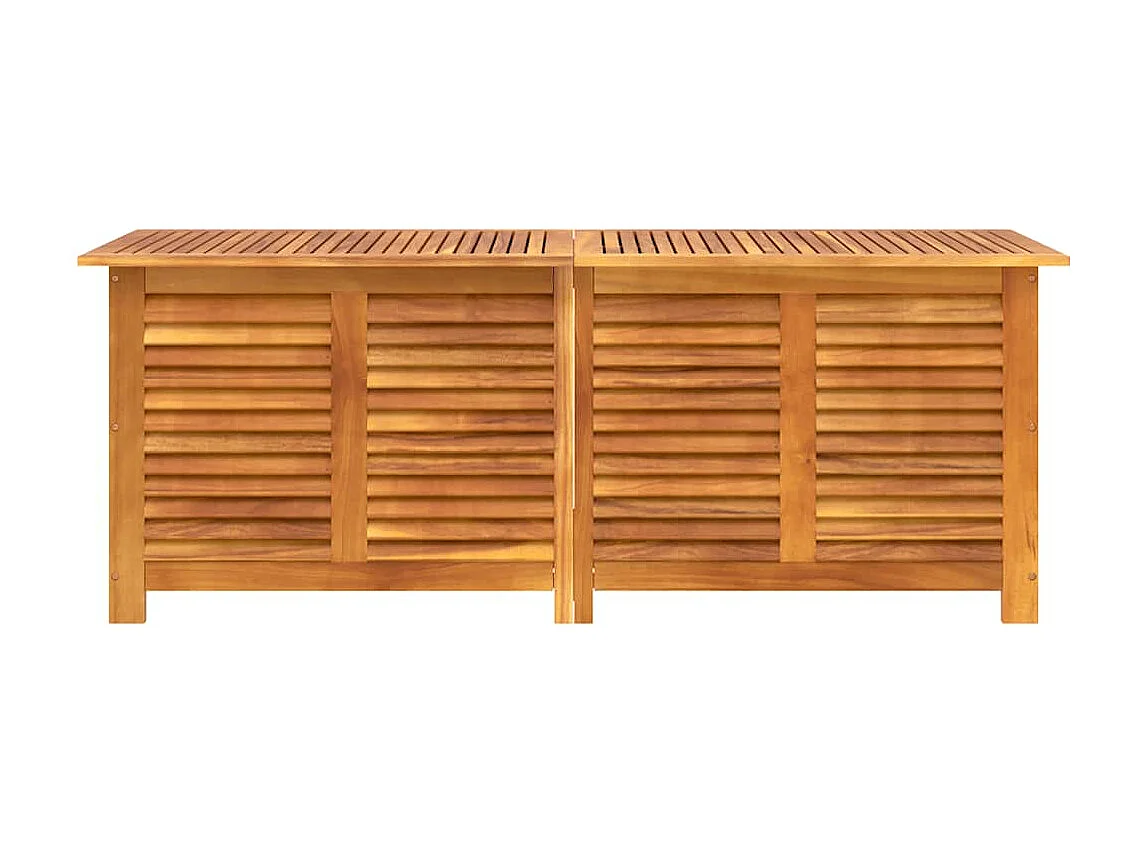 Contenitore Giardino con Feritoia 150x50x56cm Massello Acacia