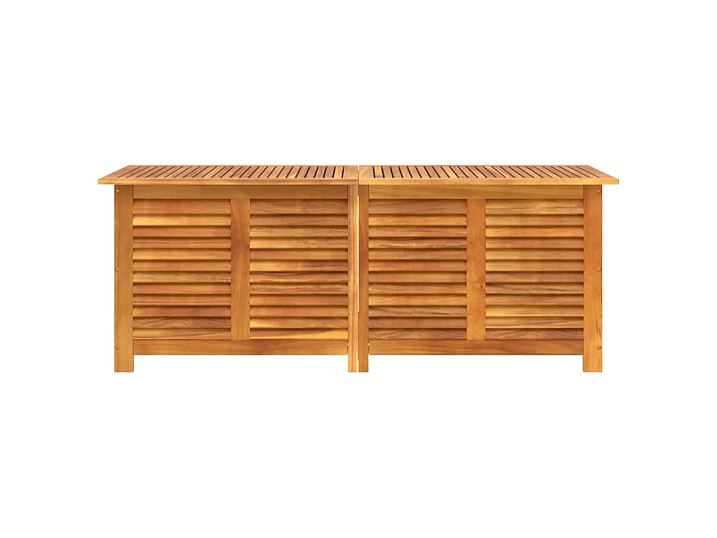Gartenbox mit Lüftungsschlitzen 150x50x56 cm Massivholz Akazie