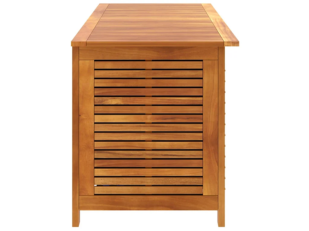 Gartenbox mit Lüftungsschlitzen 150x50x56 cm Massivholz Akazie