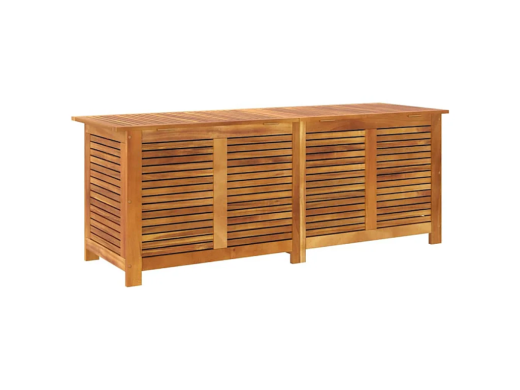 Gartenbox mit Lüftungsschlitzen 150x50x56 cm Massivholz Akazie
