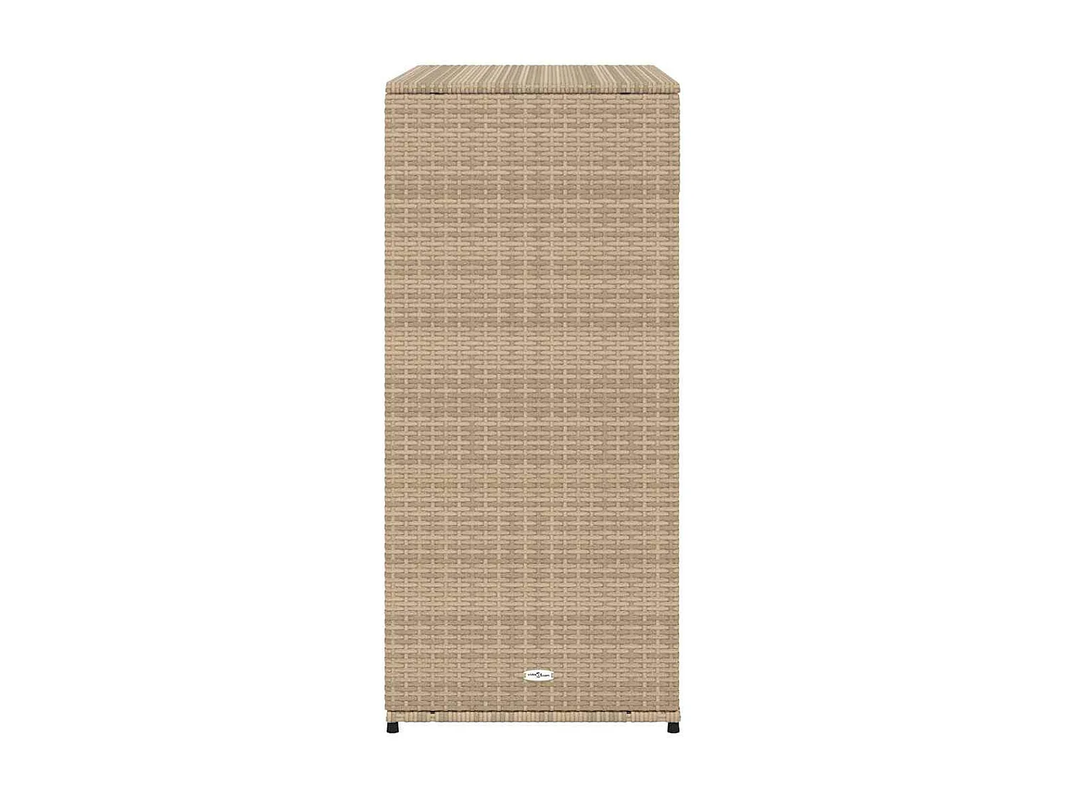 Gartenschrank Beige 105x55x113 cm Poly Rattan