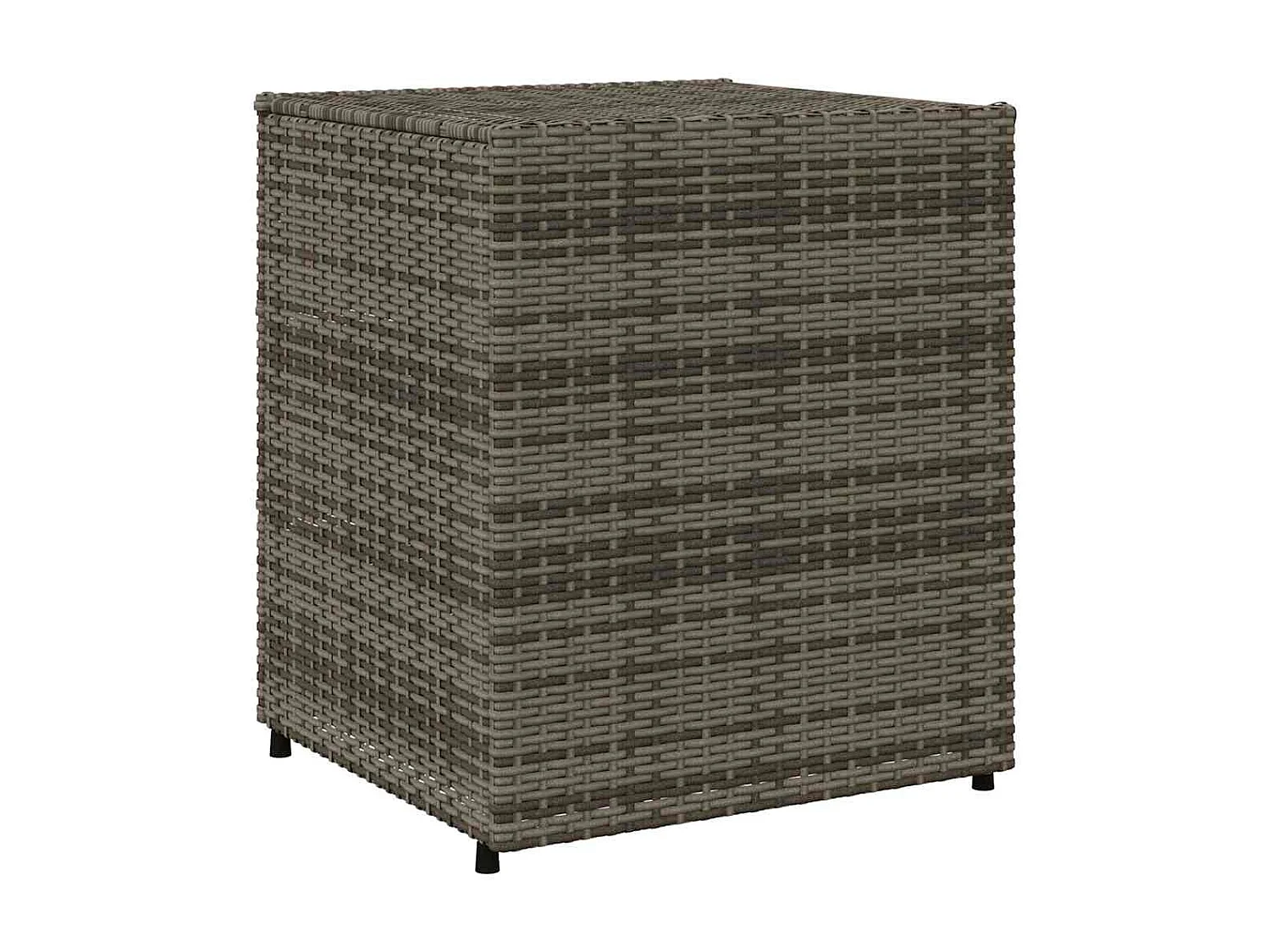 Gartenschrank Grau 55x59x69 cm Poly Rattan