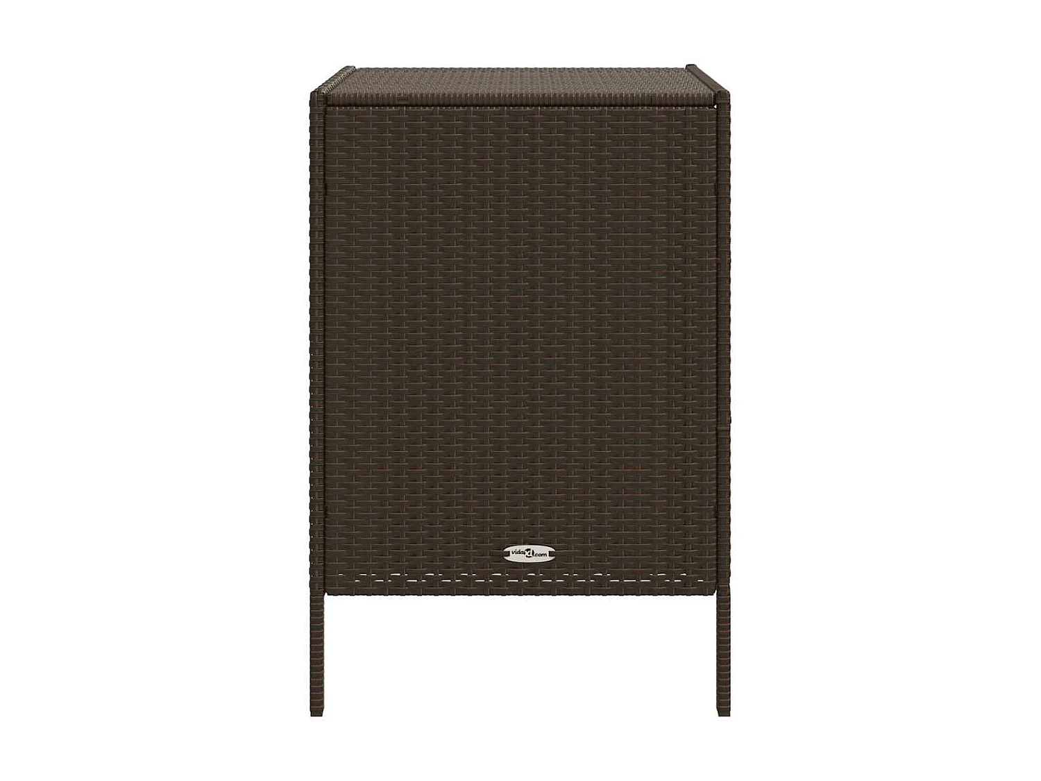 Armadietto Portaoggetti Giardino Marrone 55x59x80cm Polyrattan