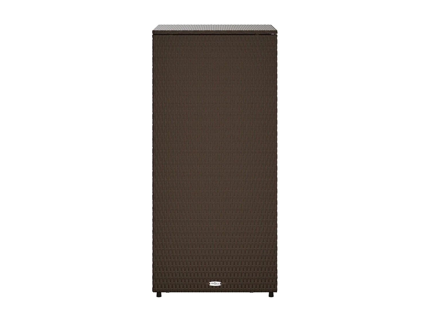 Tuinkast 50x55x115 cm poly rattan bruin