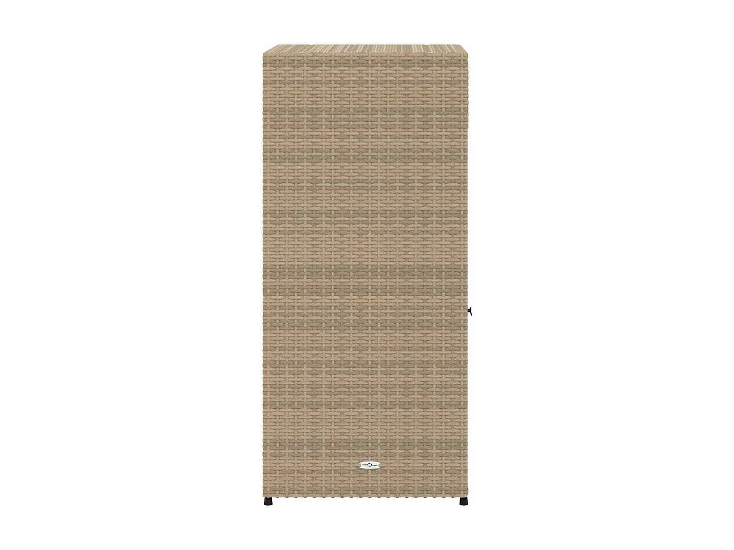 Armoire de rangement de jardin beige 55x55x111cm résine tressée