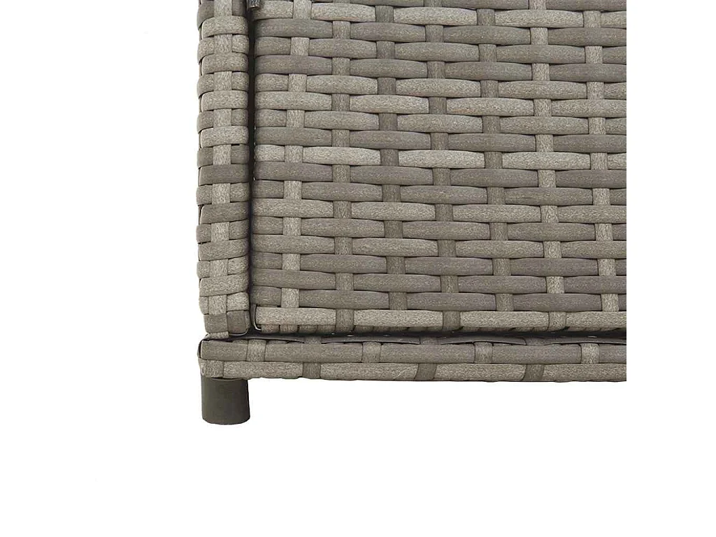 Armoire de rangement de jardin gris 55x55x111 cm résine tressée
