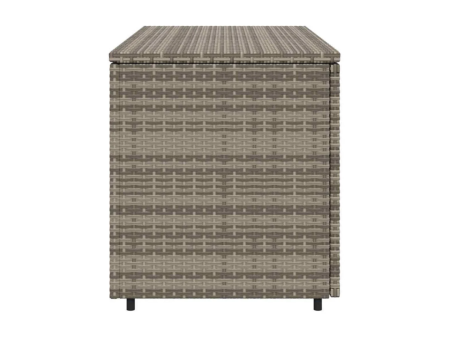 Tuinkast 110x55x60,5 cm poly rattan grijs