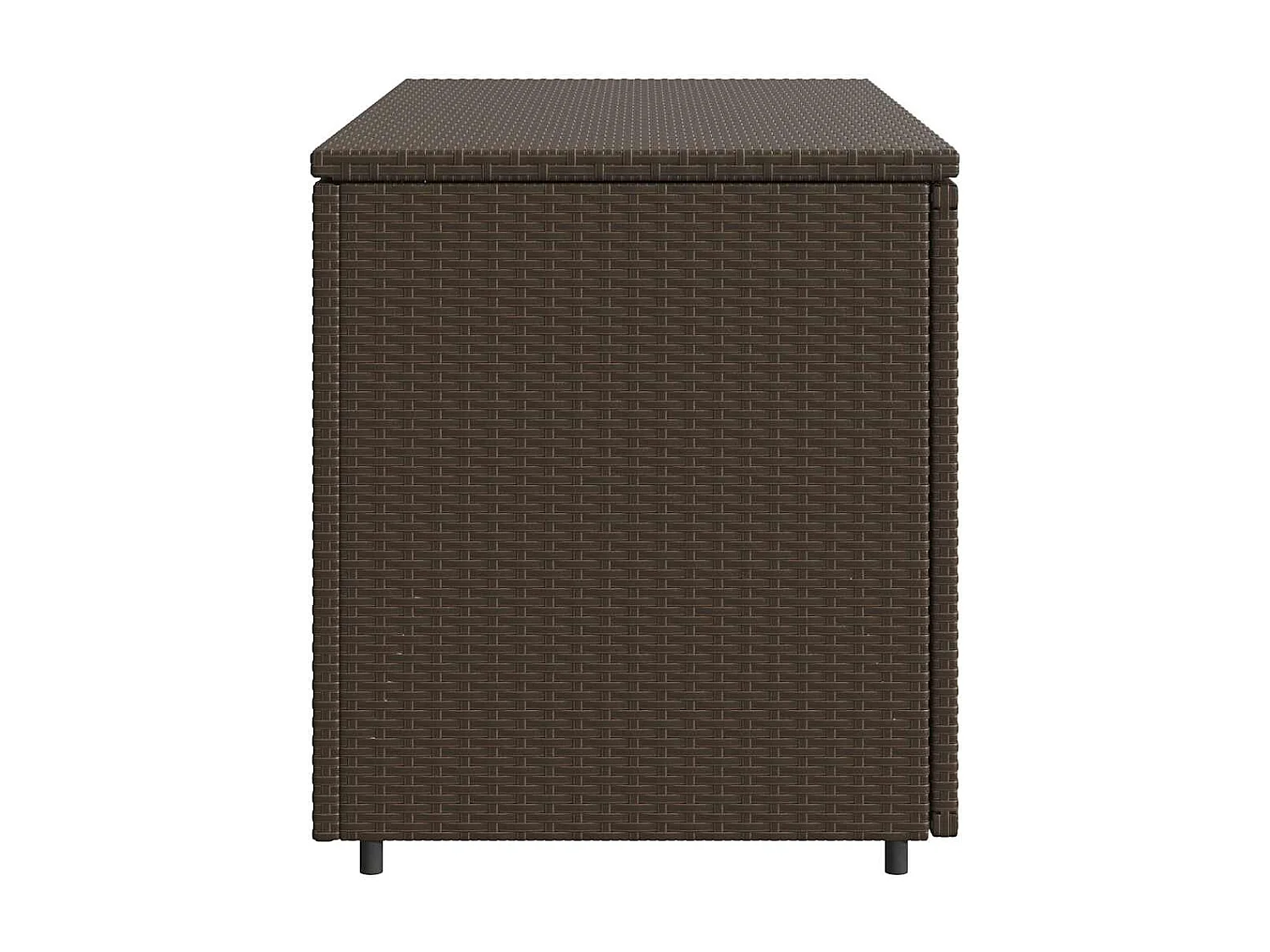 Armoire de rangement jardin marron 110x55x60,5cm résine tressée