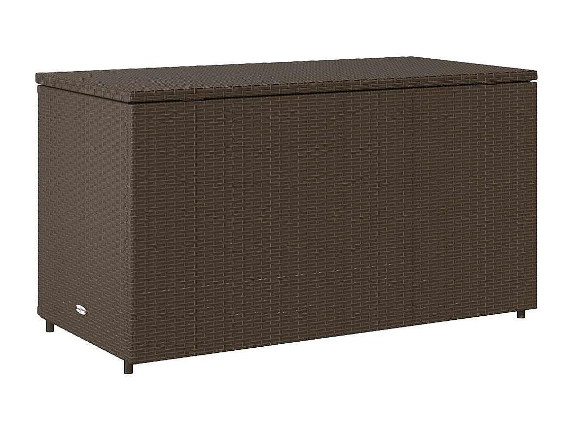 Armoire de rangement jardin marron 110x55x60,5cm résine tressée