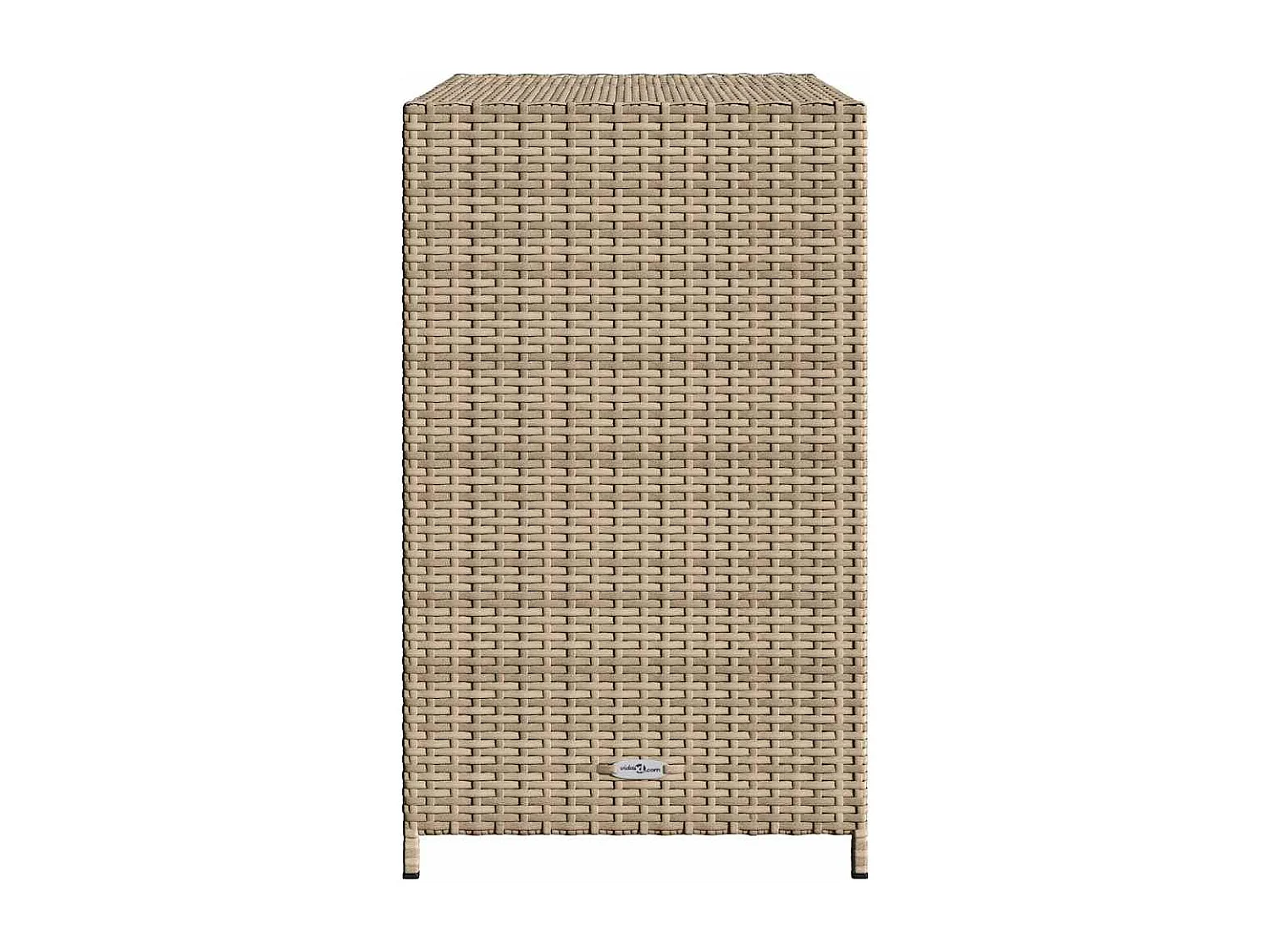 Gartenschrank Beige 83x45x76 cm Poly Rattan