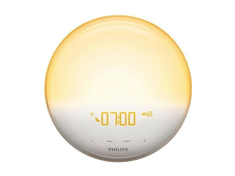 EVEIL LUMIERE VEILLEUSE ET GUIDE DE NUIT LED ECRAN TACTILE RADIO REVEIL PHILIPS - HF3531.01