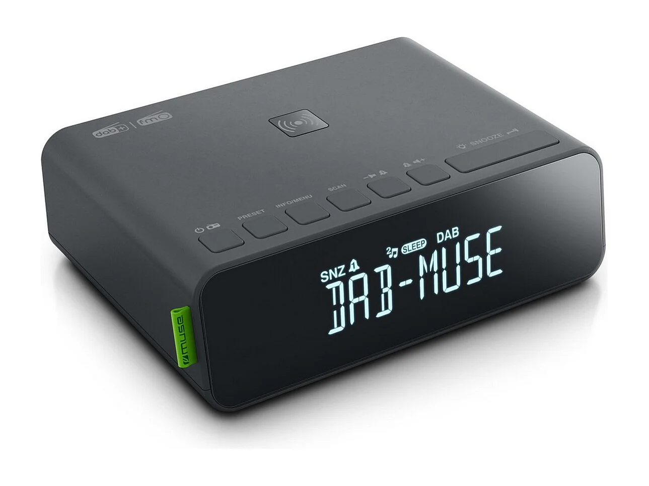 Muse Radio-réveil double alarme noir - m175dbi