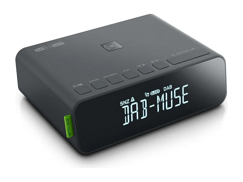 Muse Radio-réveil double alarme noir - m175dbi