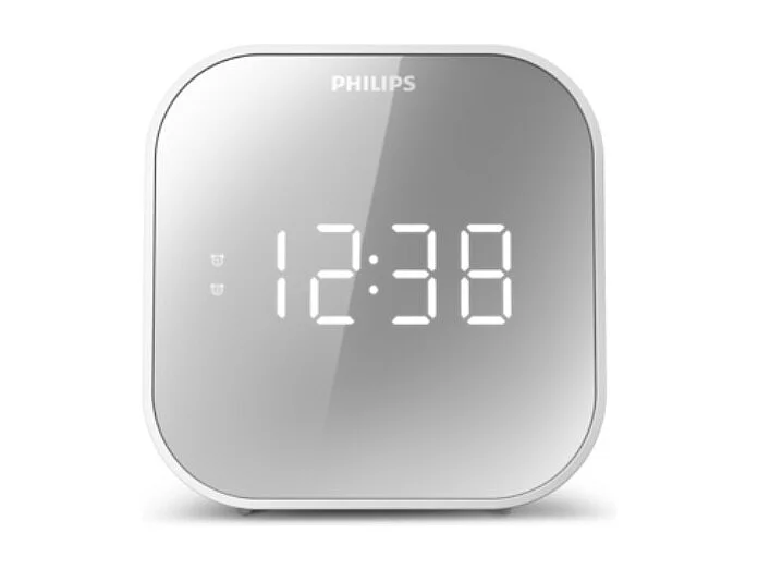 Philips Radio-réveil double alarme blanc - TAR4406