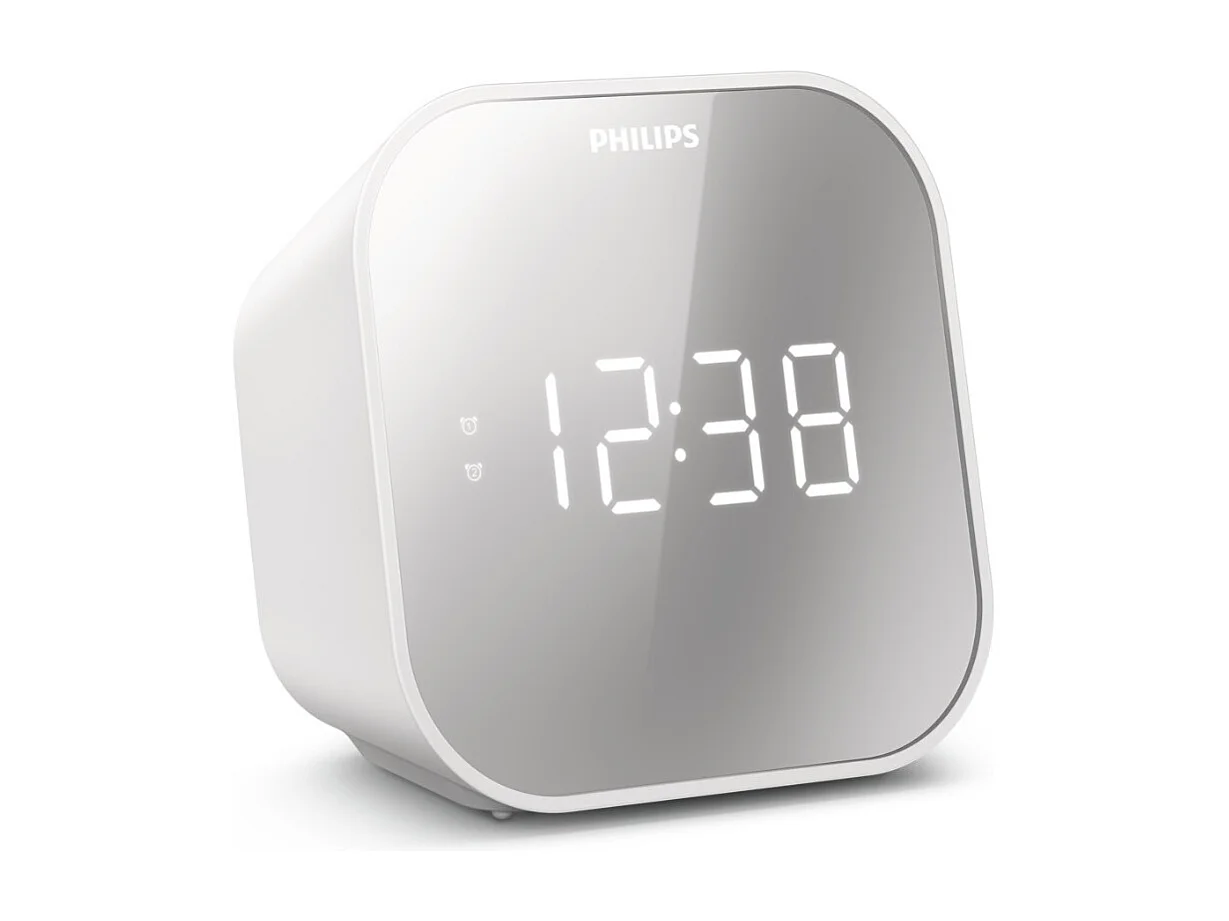 Philips Radio-réveil double alarme blanc - TAR4406