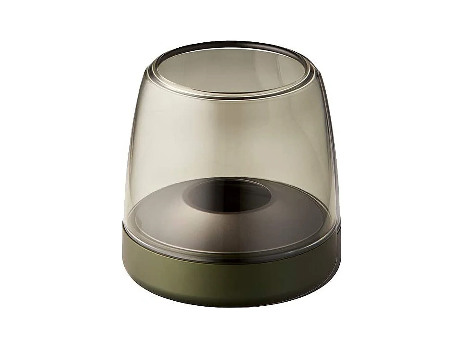 Kooduu Bougeoir de luxe en verre et aluminium vert - glow 10 green