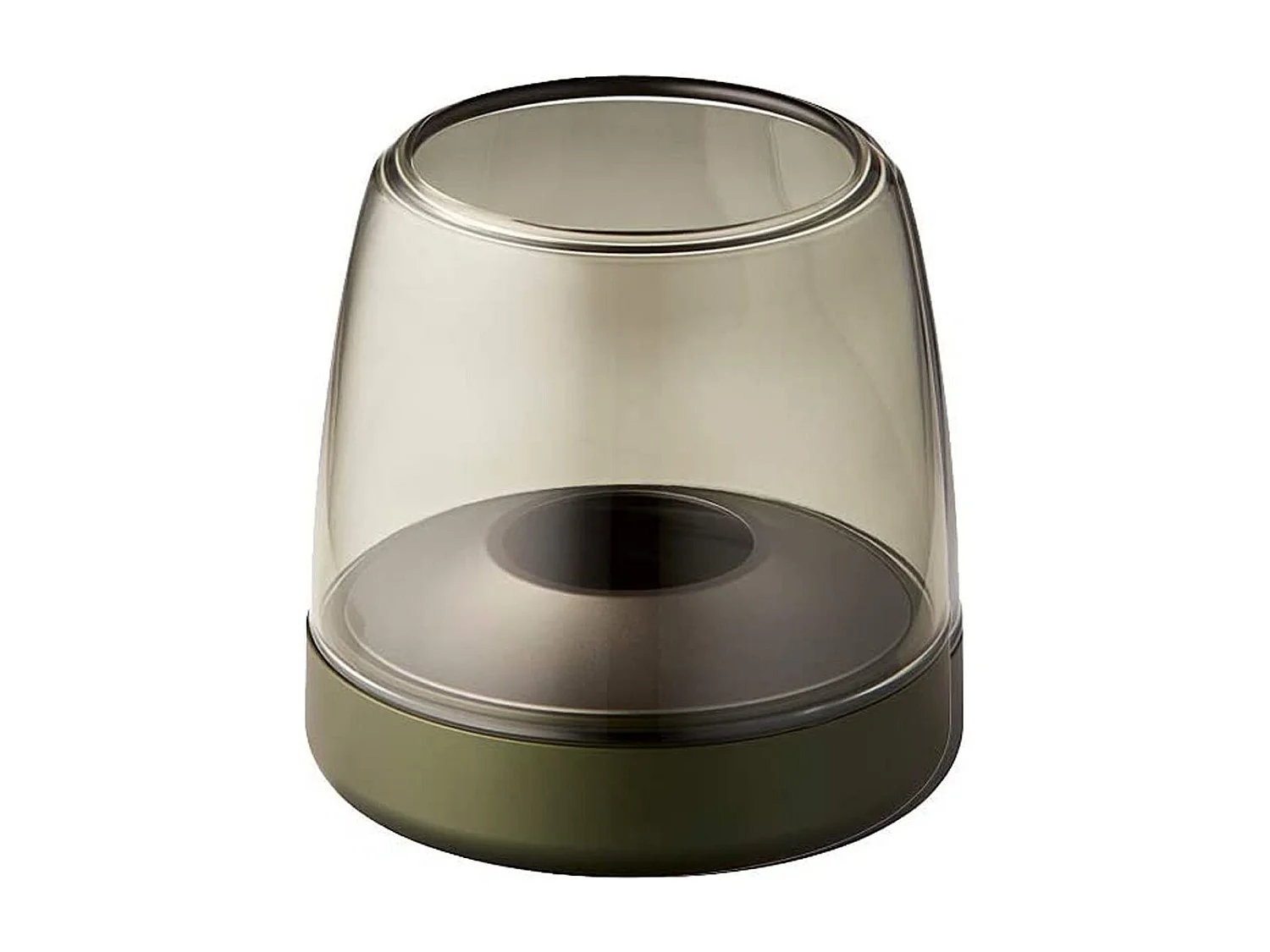 Kooduu Bougeoir de luxe en verre et aluminium vert - glow 10 green