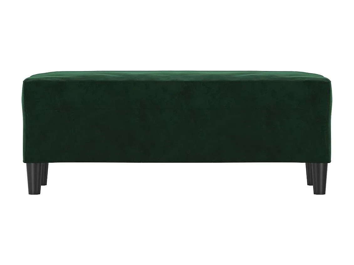 Banc Vert foncé 100x35x41 cm Velours