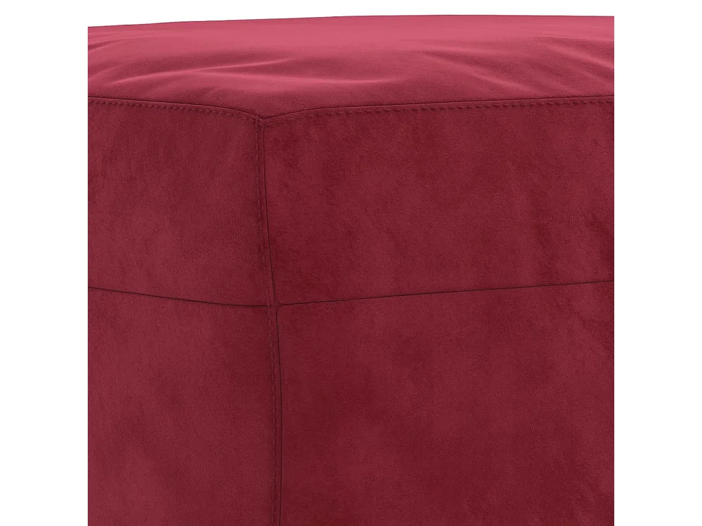 Banc Rouge bordeaux 100x35x41 cm Velours