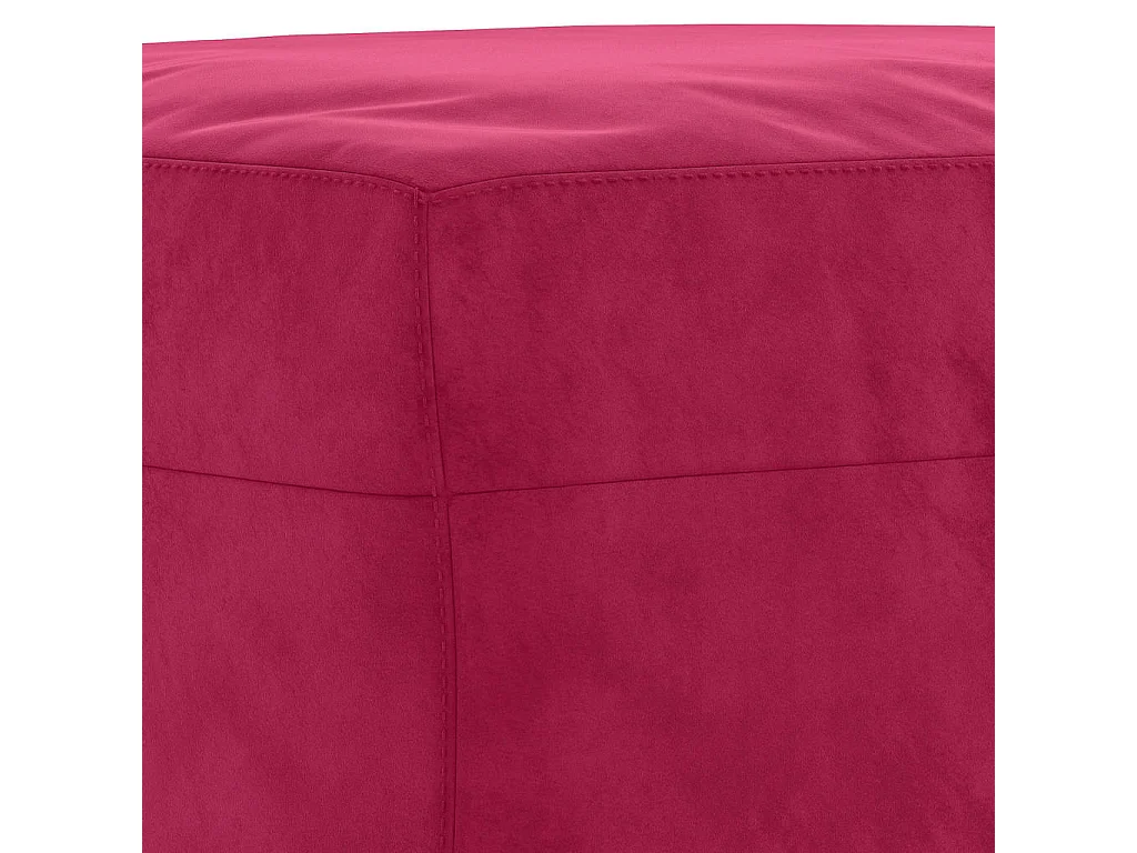Banco 100x35x41 cm veludo vermelho tinto