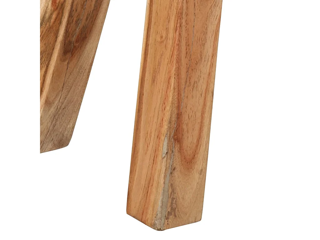 Banc marron et blanc 160x28x50 cm cuir de chèvre véritable