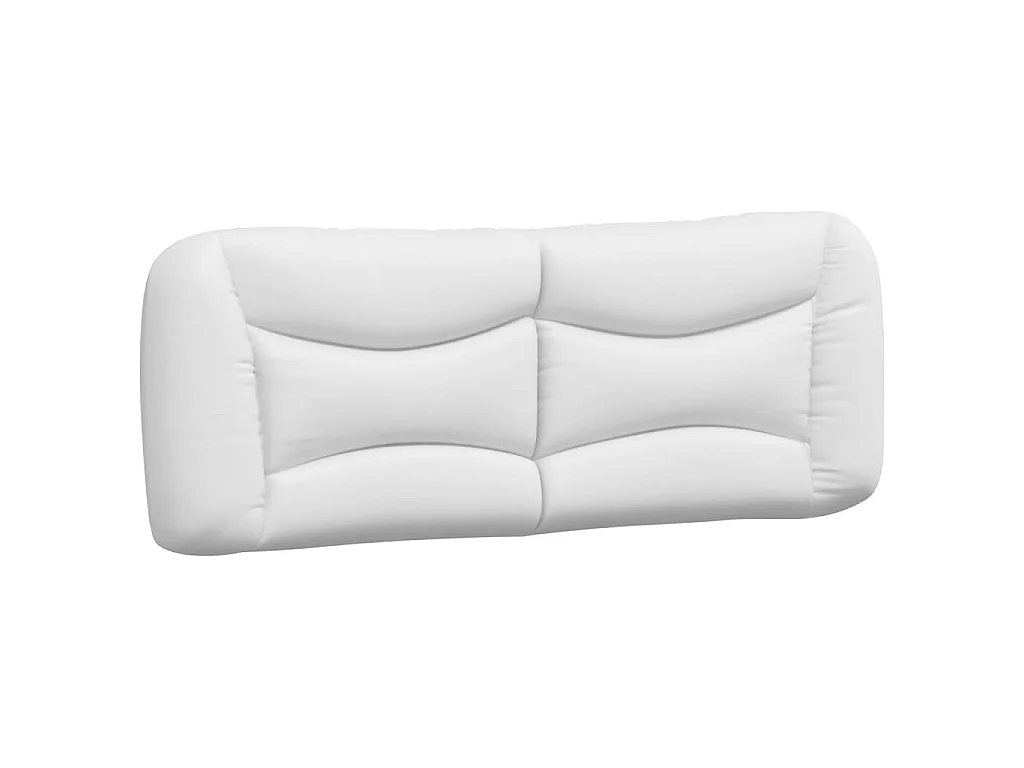 Coussin de tête de lit Hvar blanc 140 cm similicuir