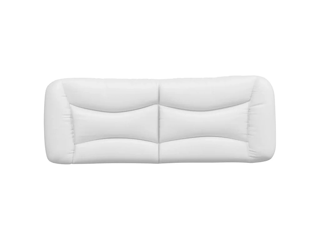 Coussin de tête de lit Hvar blanc 140 cm similicuir