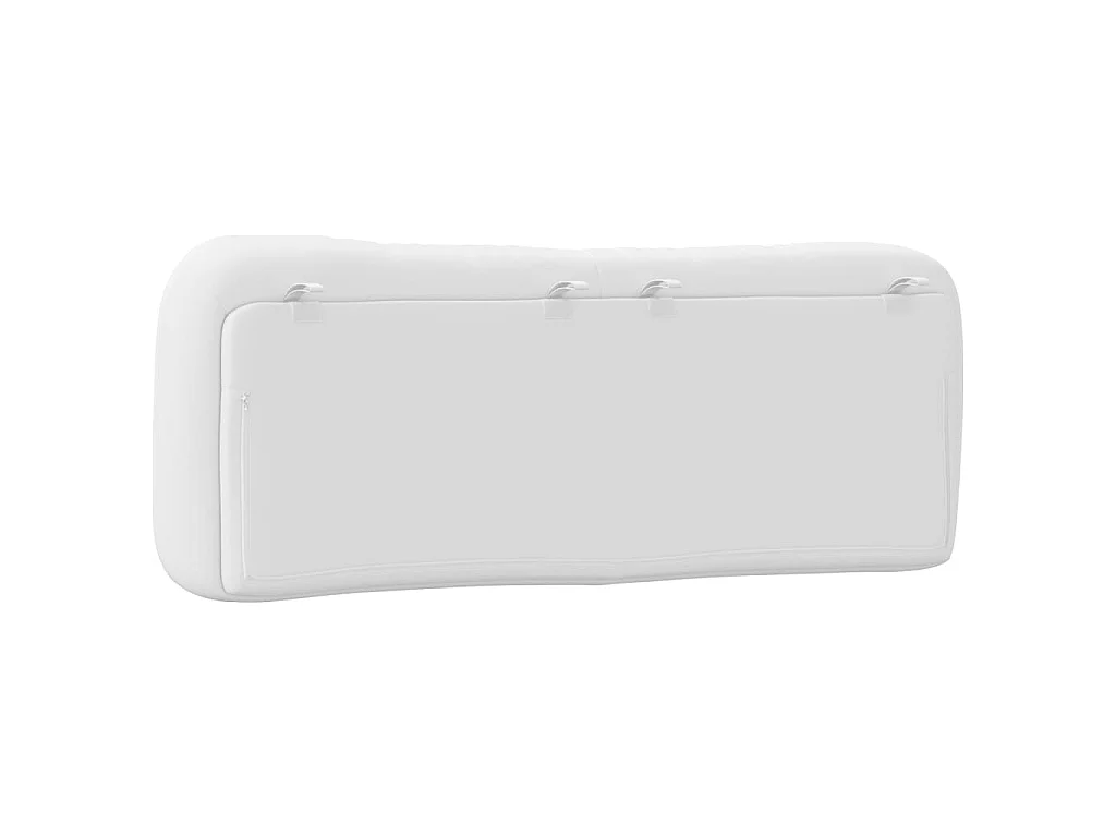 Coussin de tête de lit Hvar blanc 140 cm similicuir