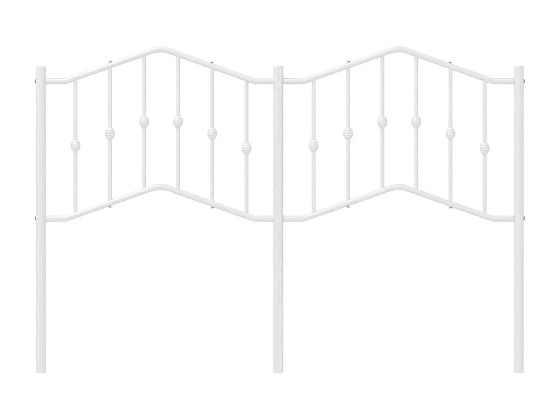 Tête de lit métal blanc 150 cm