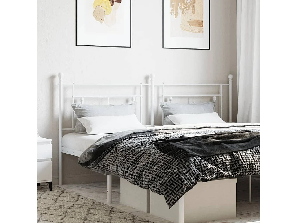 Cabecero de metal blanco 180 cm