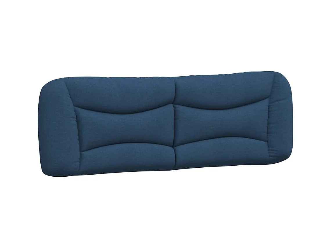 Coussin de tête de lit Hvar bleu 160 cm tissu