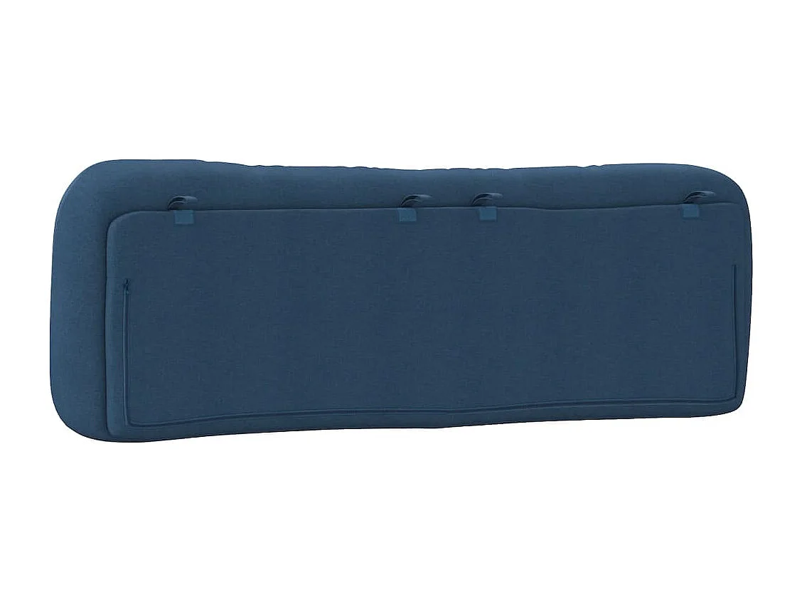 Coussin de tête de lit Hvar bleu 160 cm tissu