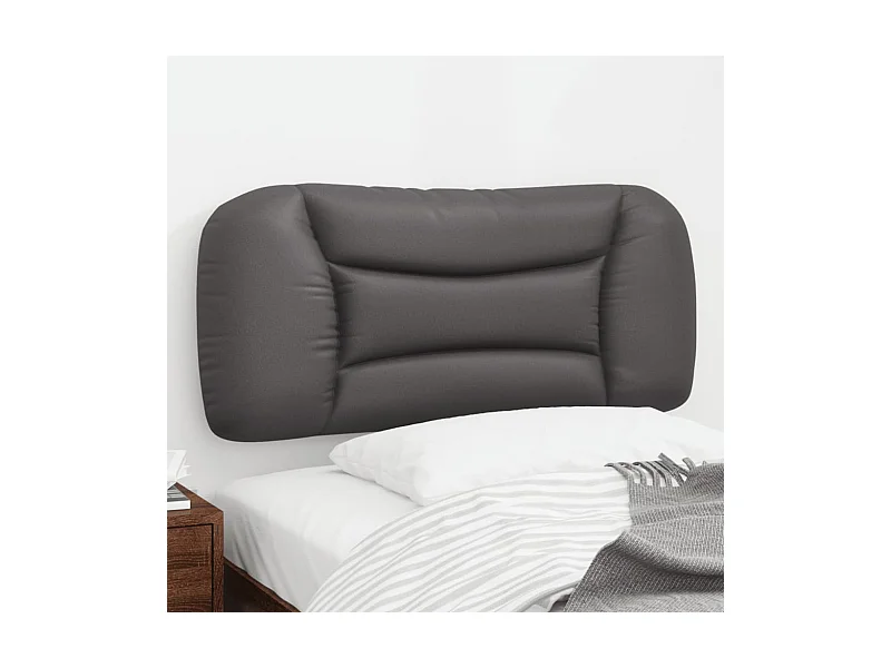 Kopfteil-Kissen "Hvar" Grau 80 cm Kunstleder
