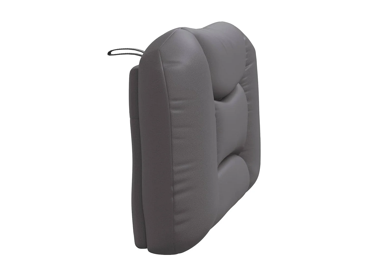 Coussin de tête de lit Hvar gris 80 cm similicuir
