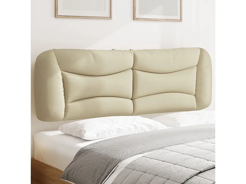 Coussin de tête de lit Hvar crème 160 cm tissu