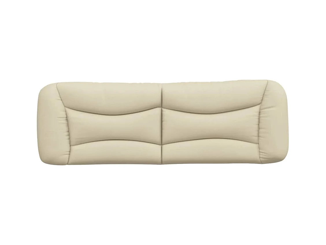 Coussin de tête de lit Hvar crème 160 cm tissu