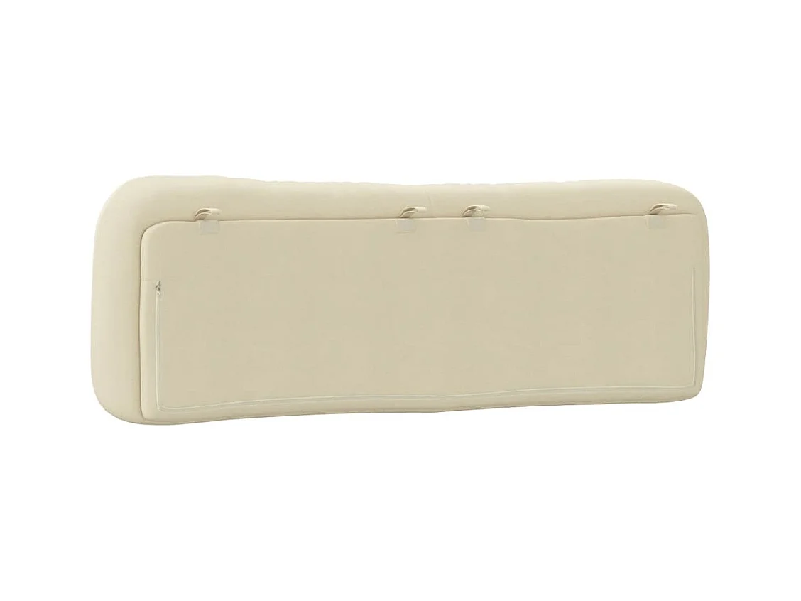 Coussin de tête de lit Hvar crème 160 cm tissu