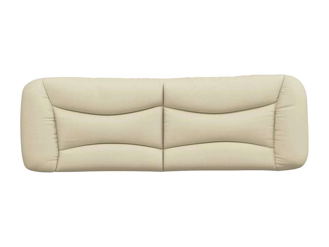 Coussin de tête de lit Hvar crème 160 cm tissu