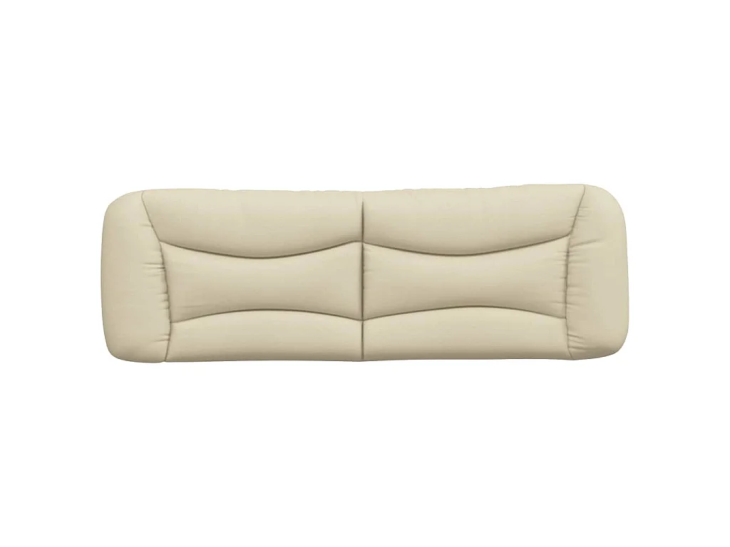 Coussin de tête de lit Hvar crème 160 cm tissu