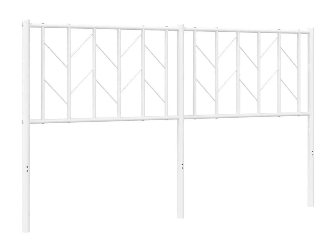 Testiera in Metallo Bianco 150 cm