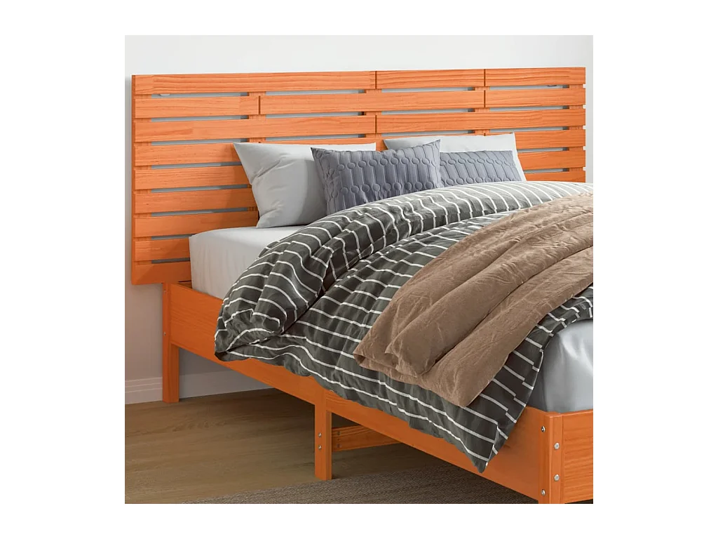 Hoofdbord wandmontage 166x3x63 cm massief grenenhout