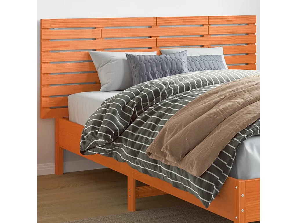 Tête de lit murale 166x3x63 cm Bois massif de pin