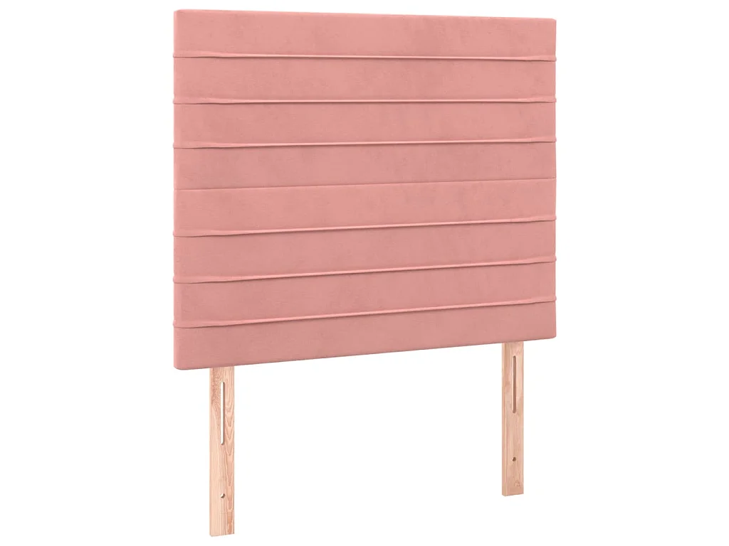 Tête de lit à LED Rose 90x5x118/128 cm Velours