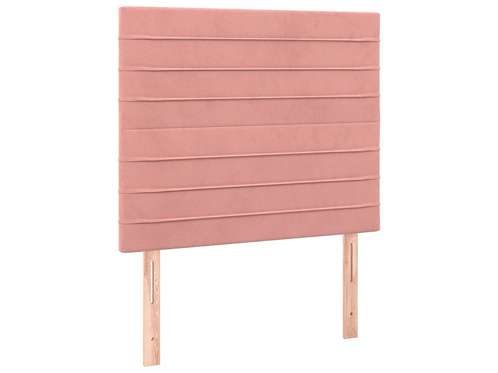 Tête de lit à LED Rose 90x5x118/128 cm Velours