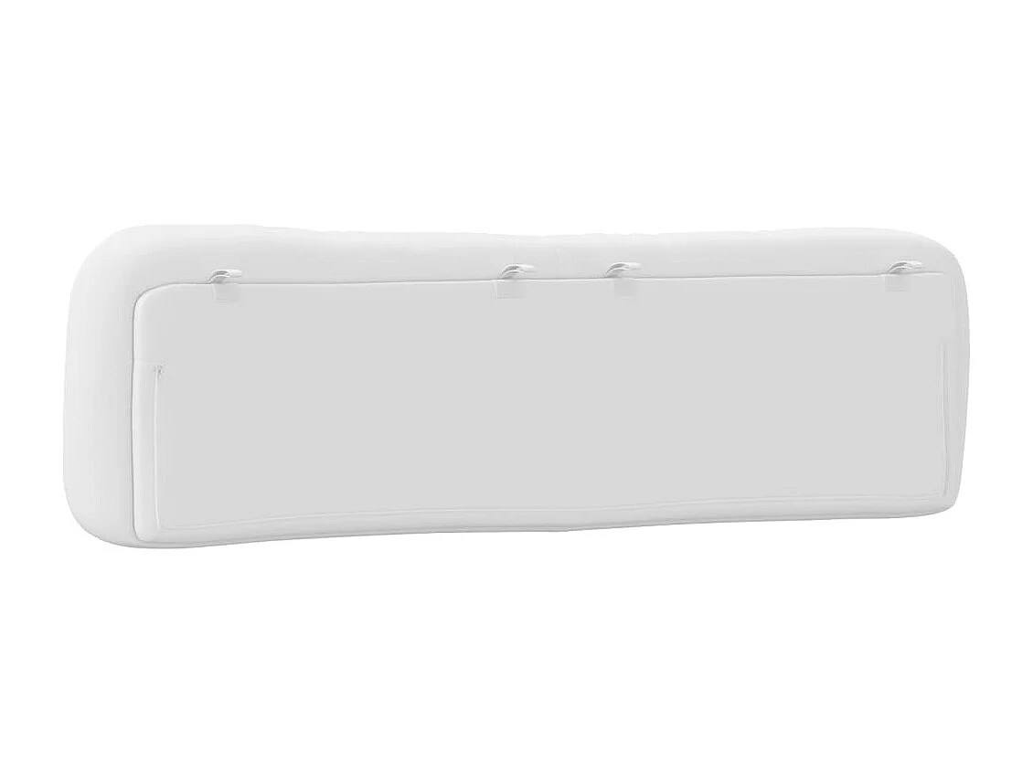 Coussin de tête de lit Hvar blanc 180 cm similicuir