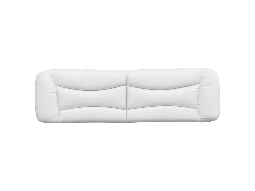 Coussin de tête de lit Hvar blanc 180 cm similicuir