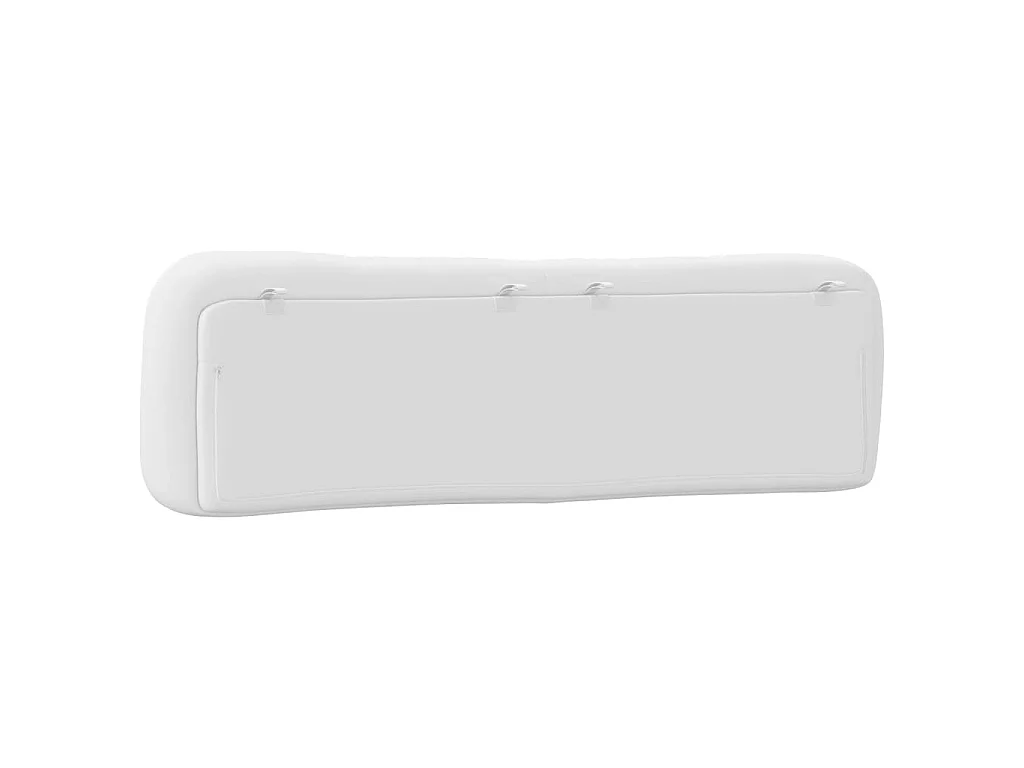 Coussin de tête de lit Hvar blanc 180 cm similicuir