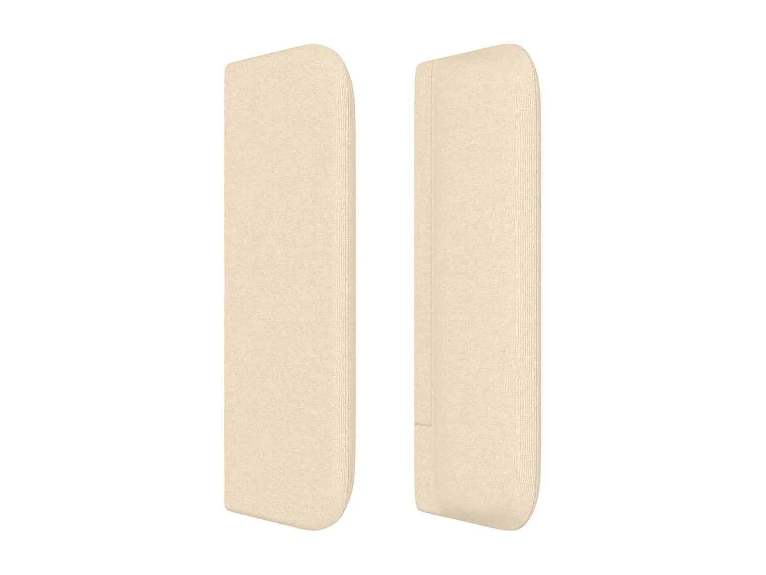 Tête de lit avec oreilles Crème 83x16x78/88 cm Tissu