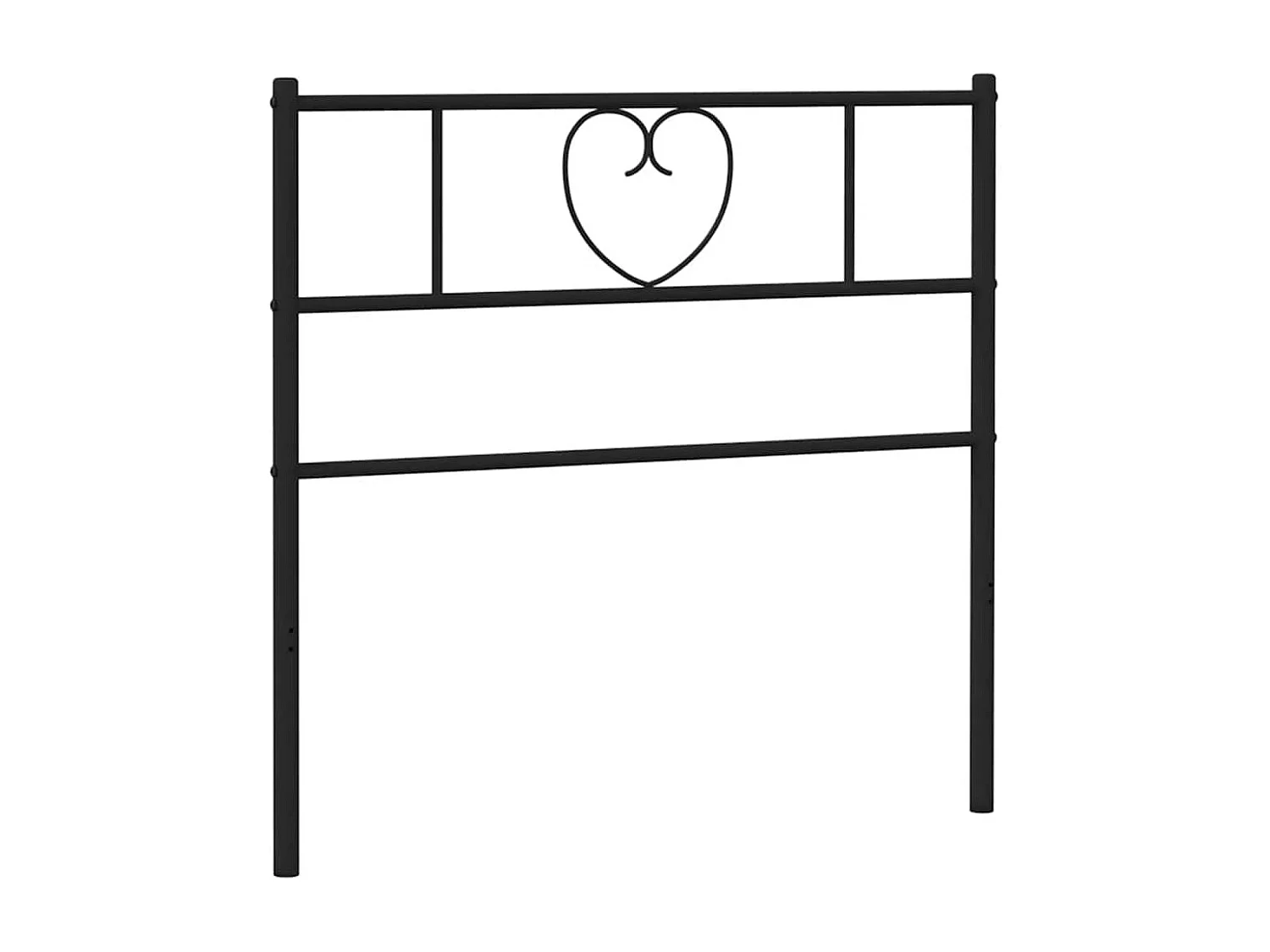 Ersatz-Kopfteil Metall Schwarz 75 cm