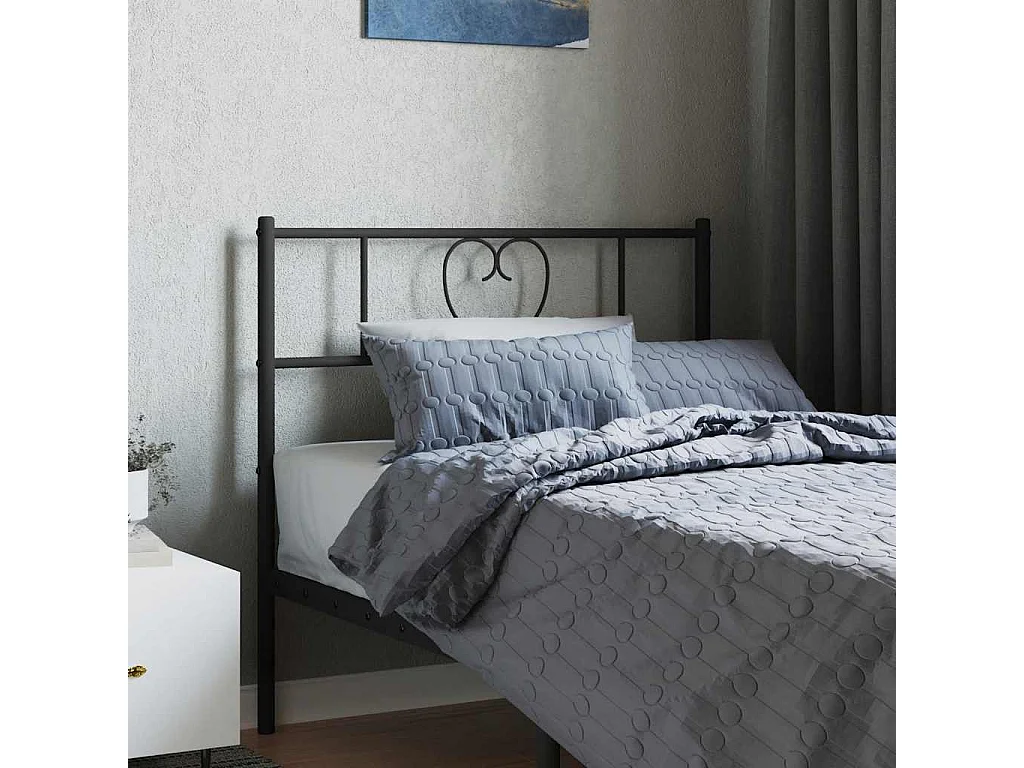Testiera di Ricambio in Metallo Nero 75 cm